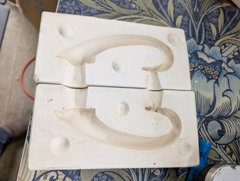 Large Handle Vintage Slip Casting Ceramic Mold