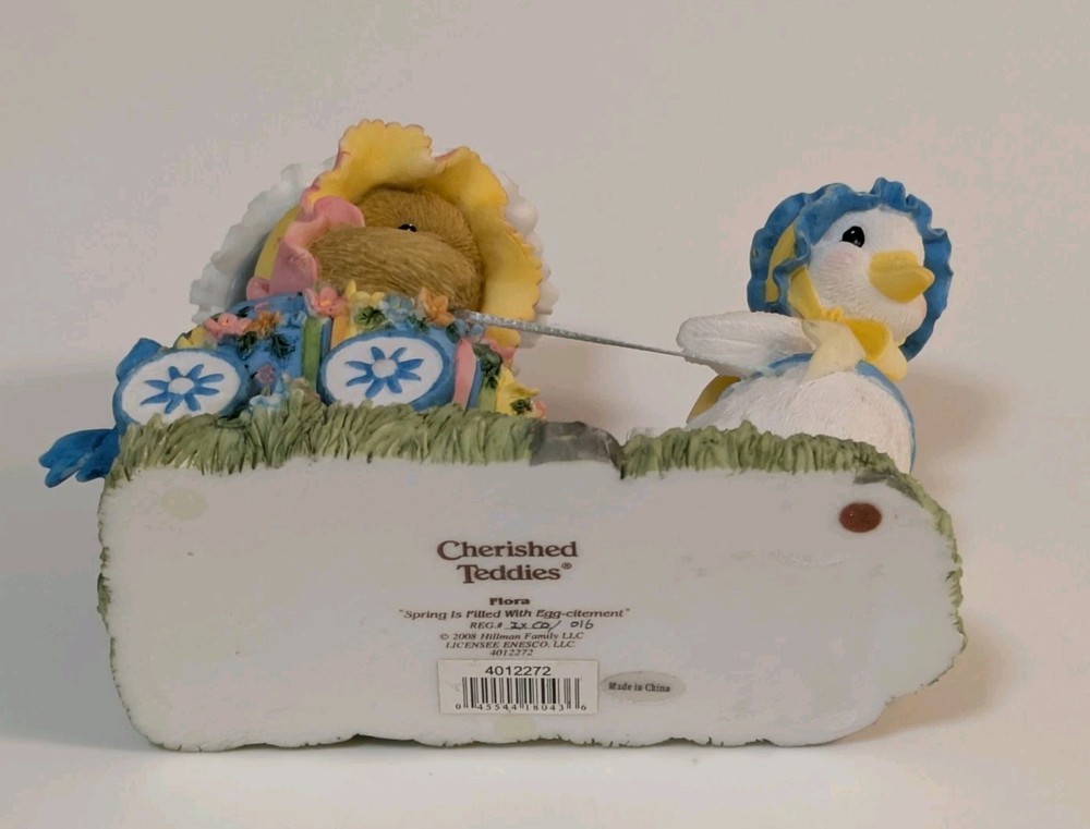 Cherished Teddies Flora, Spring is Filled With Egg-citement, 4012272, EUC