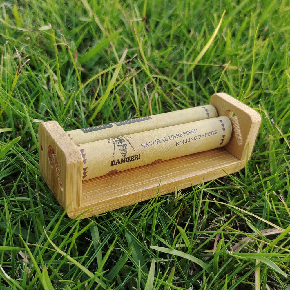 HORNET 1 1/4 Natural Bamboo Cones Roller Cigarette Rolling Machine Maker One Box