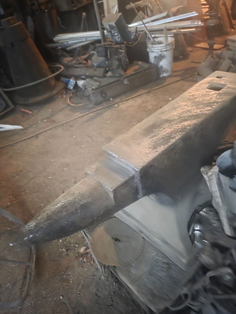 anvil blacksmith tools vintage peter wright 350 pound