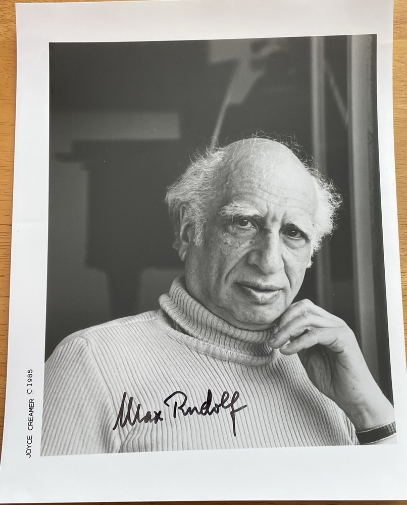 German Conductor Max Rudolf Autograph Photo