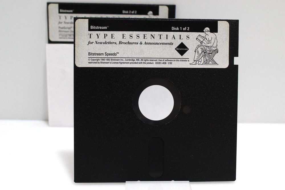Type Essentials - Bitstream, 1992 - Floppy Disks (5 1/4")