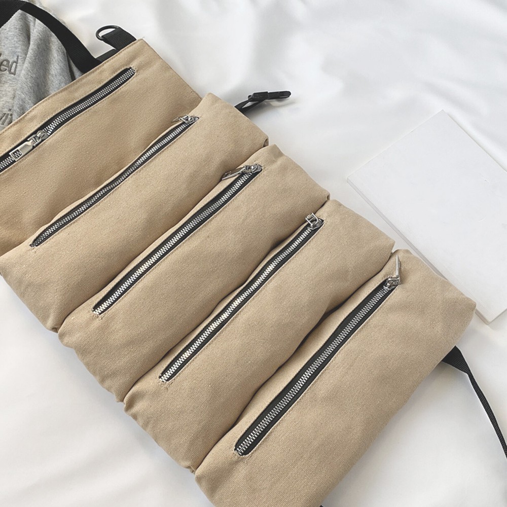 Roll Tool Roll Multi-Purpose Tool Roll Up Bag Wrench Roll Pouch Hanging Carrier