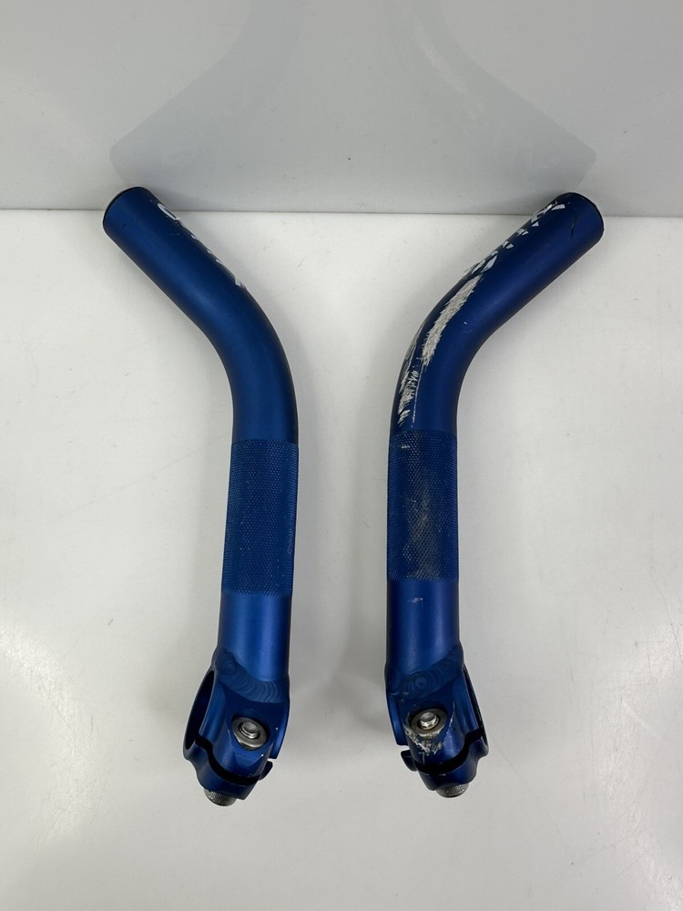 Vintage Control Tech Team Issue Control Stix Bar Ends Blue USA HTF
