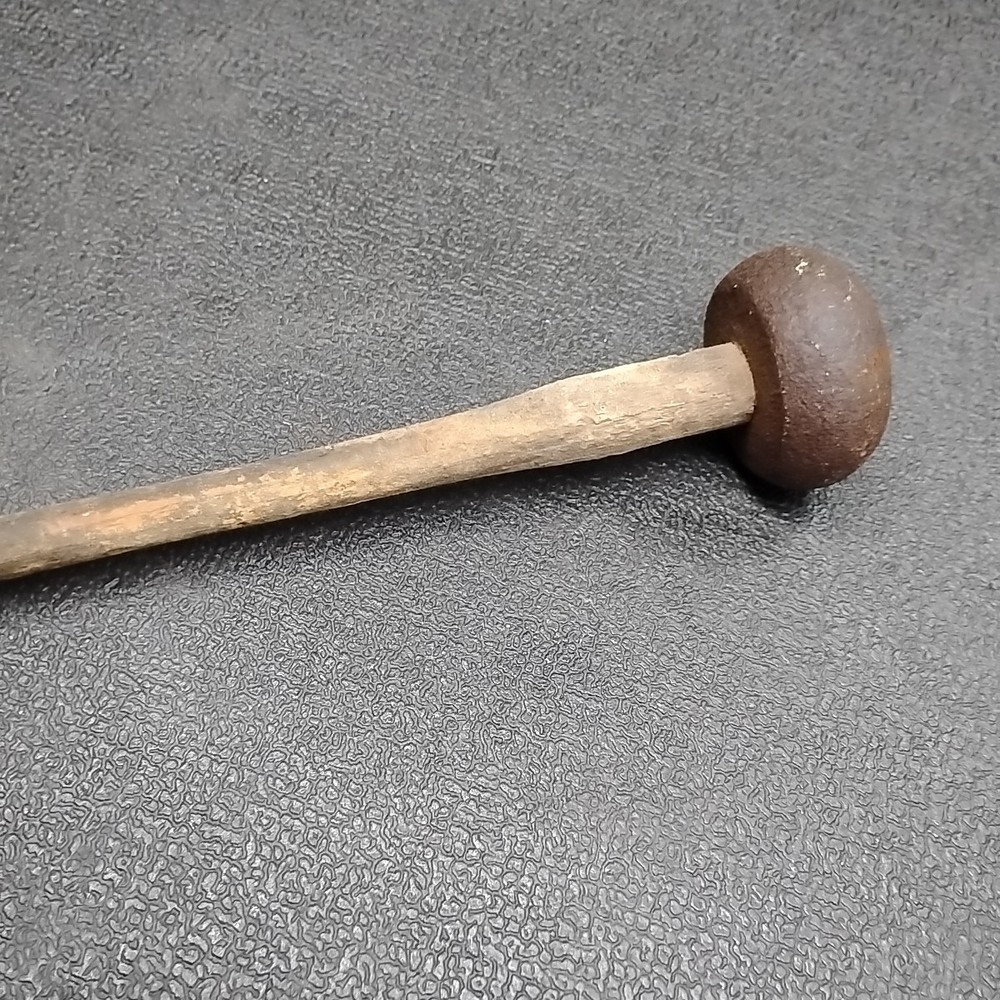 Antique Macadamizing Knapping Napping Rock Stone Dressing Hammer