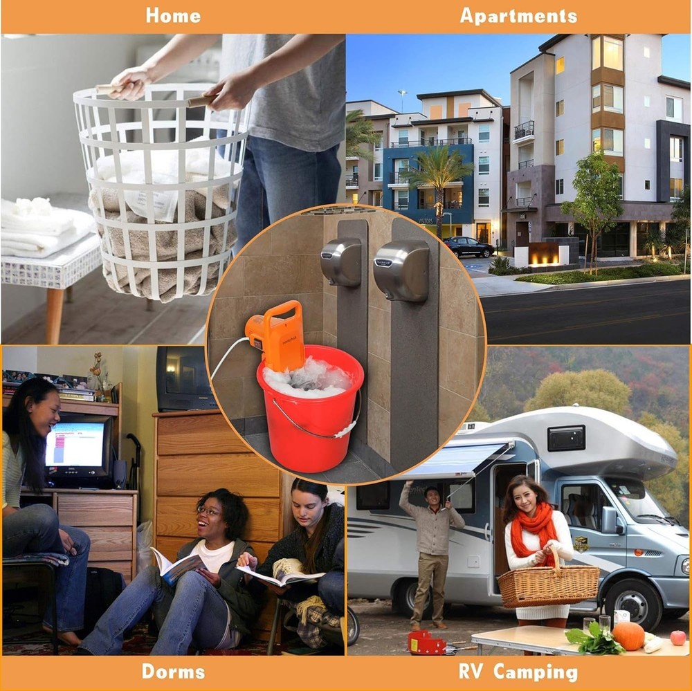 Portable Compact Washing Machine - 6.5lbs Capacity