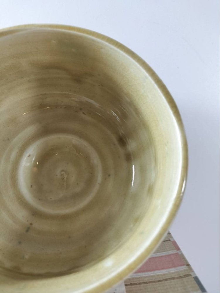 Tea Utensils ceramic cream color medium size