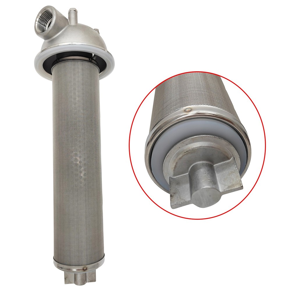 10"L Corrosion-resistant 304SS Water Filter Housing Clamp Filter Liquid Purifier