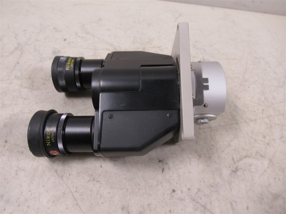 Nikon Binocular Microscope Head Diaphot with CFW 10X Eyepieces