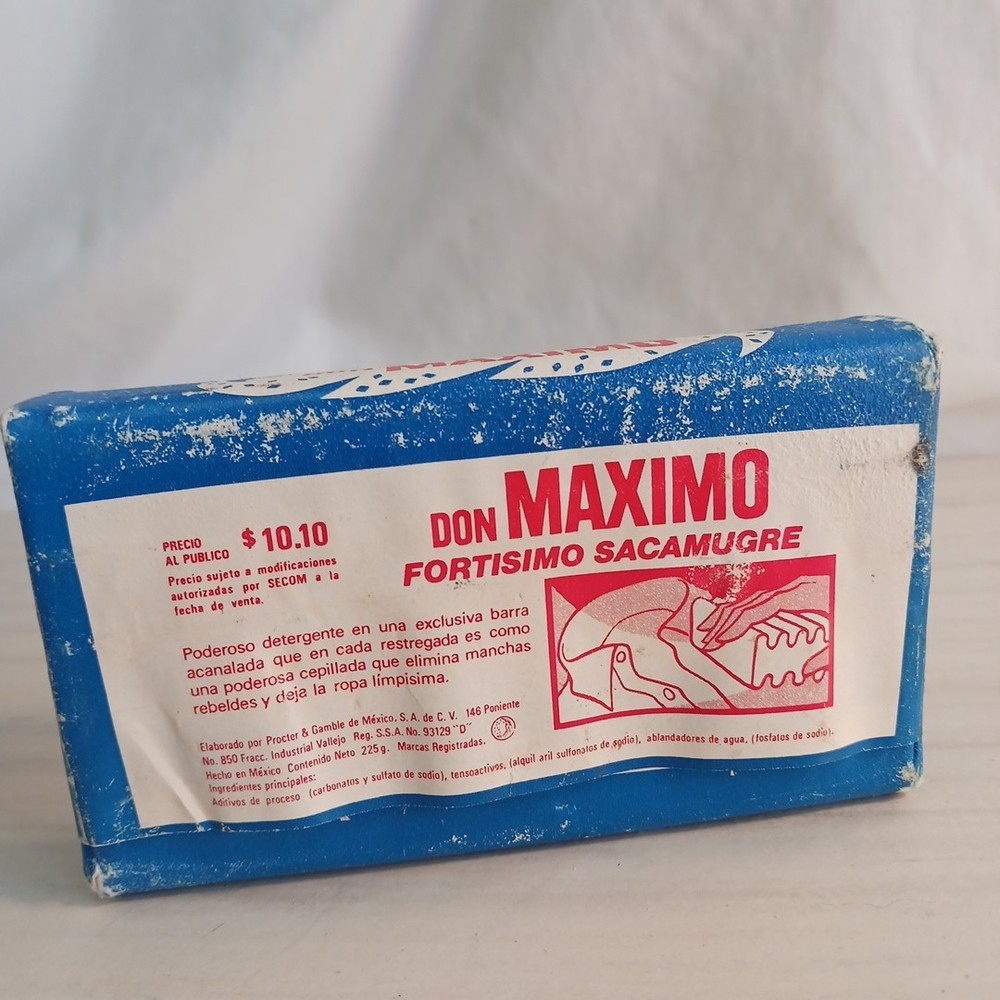 Vintage Don Maximo Laundry Bar Soap Detergent Mexico