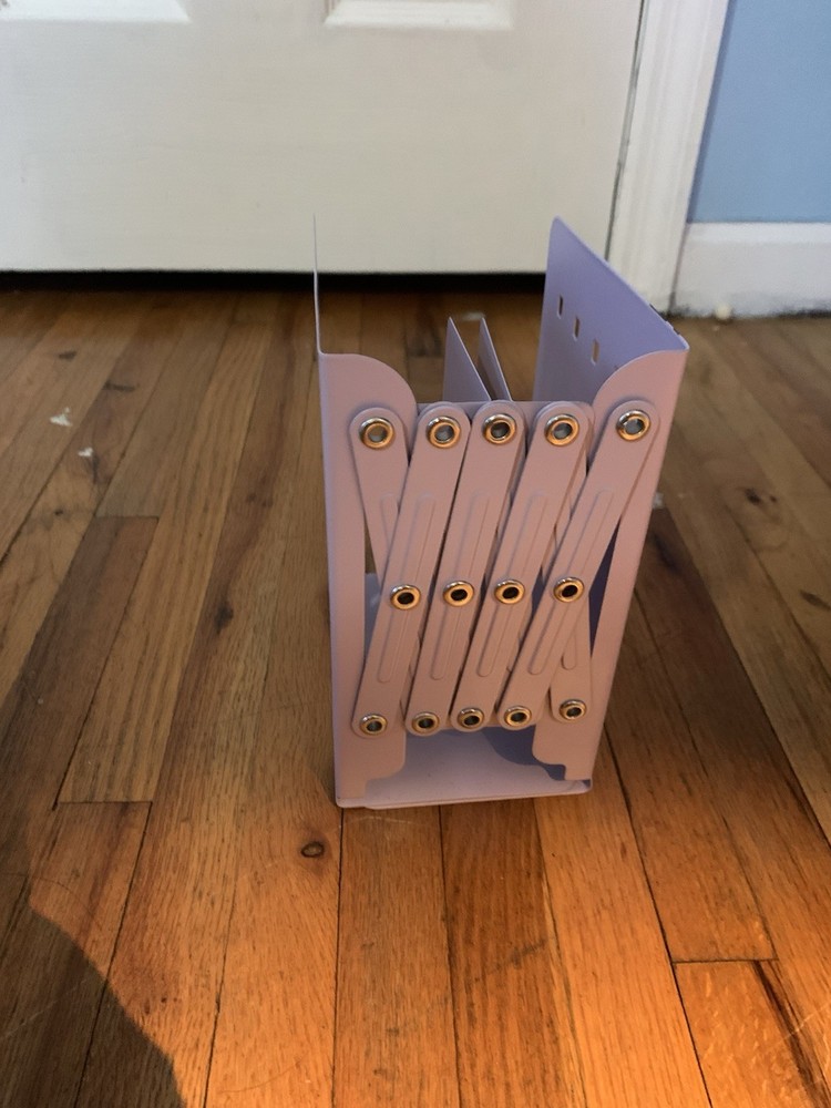 GMBYLBY Adjustable Bookends Metal Holders Retractable Book Storage Rack