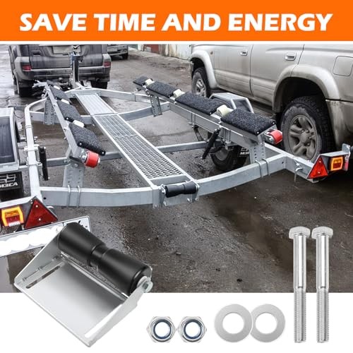 5-Boat Trailer Rollers with Panel Brackets Assembly, Keel Roller 12 Inch