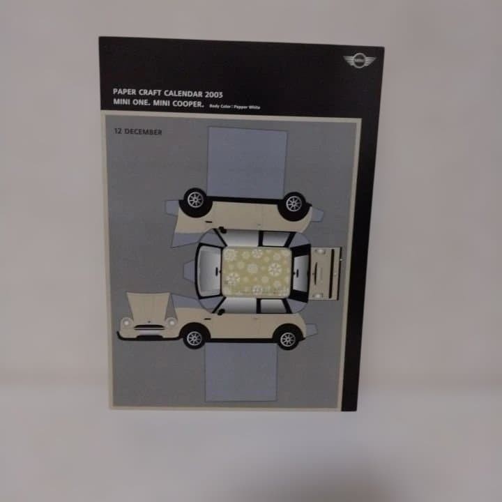 Bmw Mini Paper Craft Calendar 2003