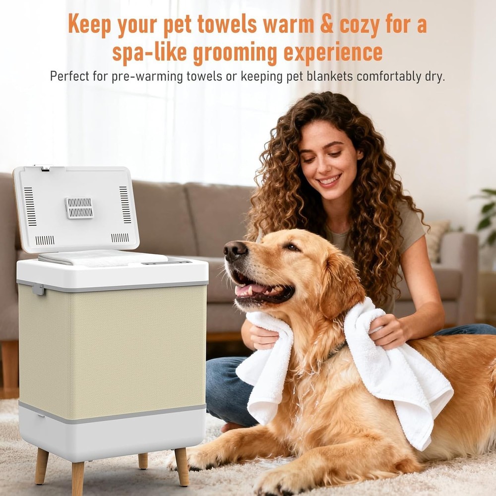 Compact 35L Towel Storage Heater with Digital Display & Timer – Gift-Ready