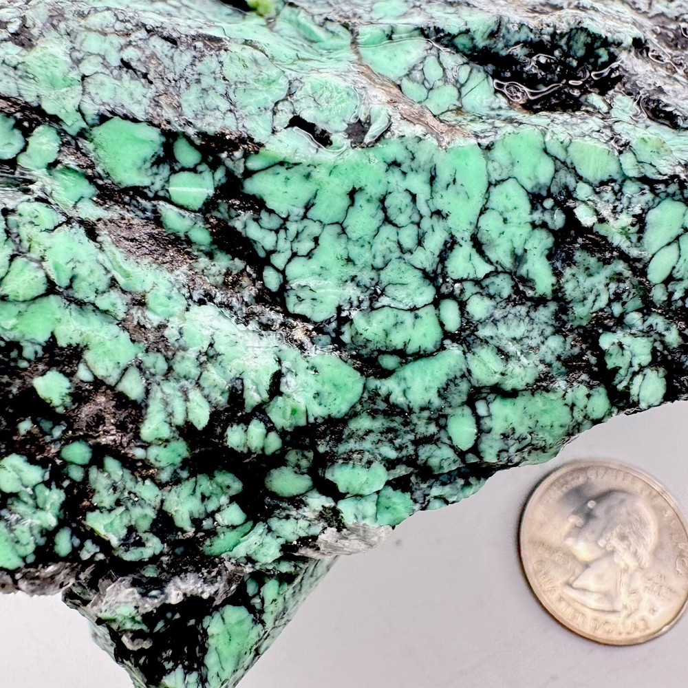 Natural Variscite 880 Grams Green Solid And Hard Great Looking Matrix