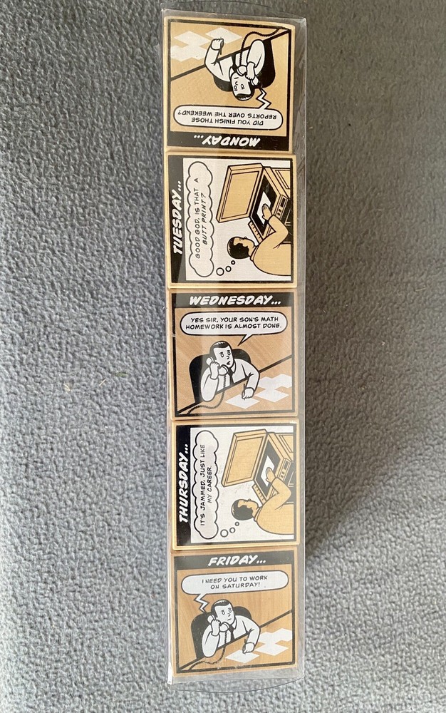 Fred Comic Blocks • A Week @ Work - New