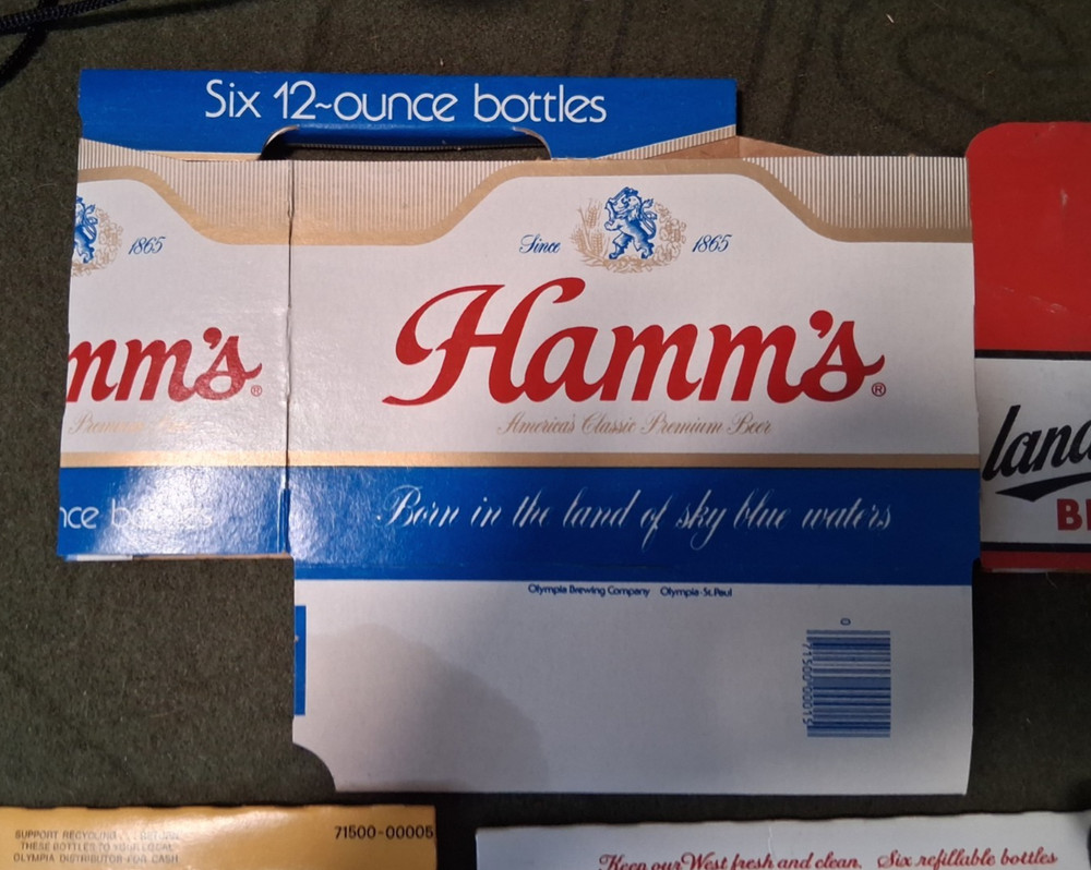 5 cardboard Beer six pack holders