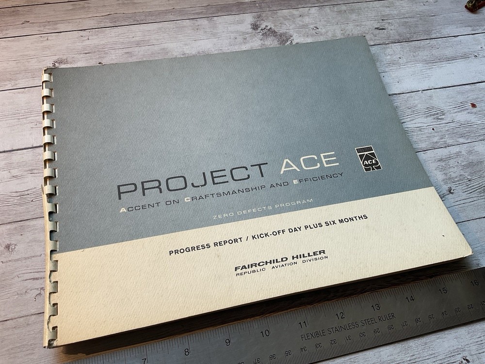 ORIGINAL C.1966 REPUBLIC AVIATION PROJECT ACE PUBLICATION