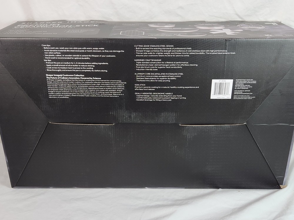 Sharper Image Premium Cookware 10pc Ceramic non stick Tri-ply