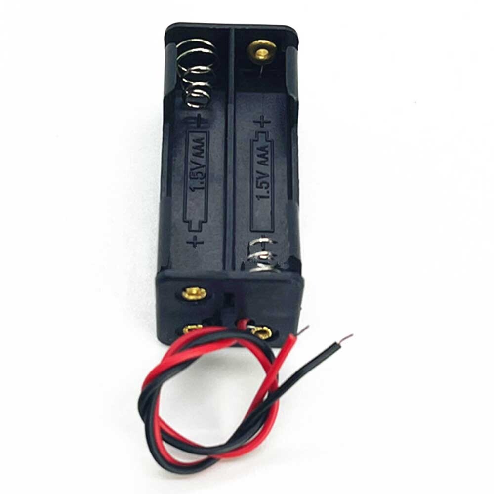 4Pcs Four/4X AAA DIY Battery Holder Case Box Base 6V/5V Volt With Bare Wire Ends