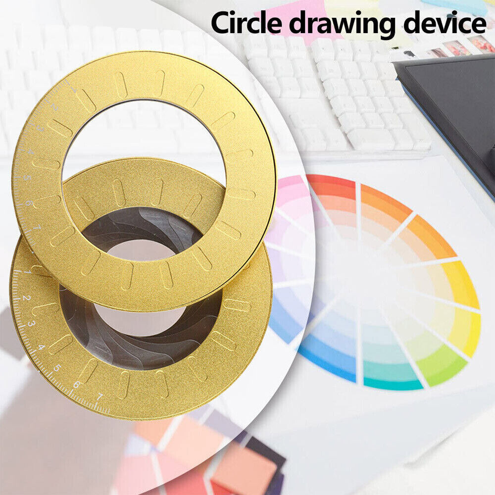 Adjustable Circular Drawing Circle Tool Set Stainless Steel Measuring Ruler