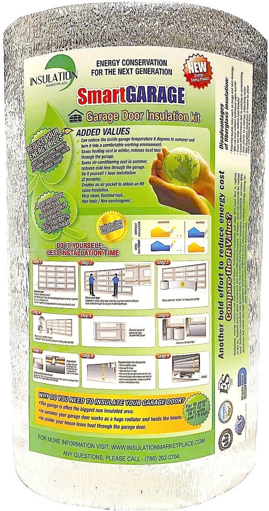 SmartGARAGE - Reflective Garage Door Insulation Kit .