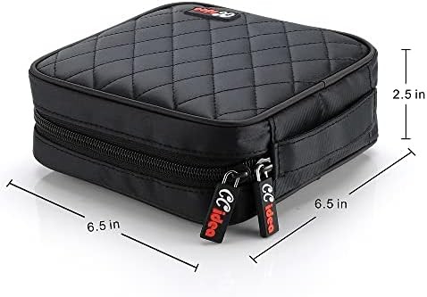 Portable CD DVD storage case organizer