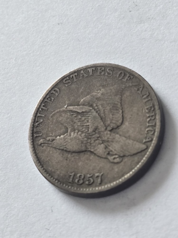 1857 Flying Eagle Cent Choice VF