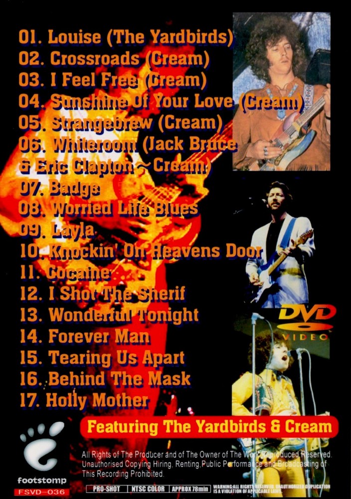 (E110)ERIC CLAPTON / PAST YEARS. 1DVD