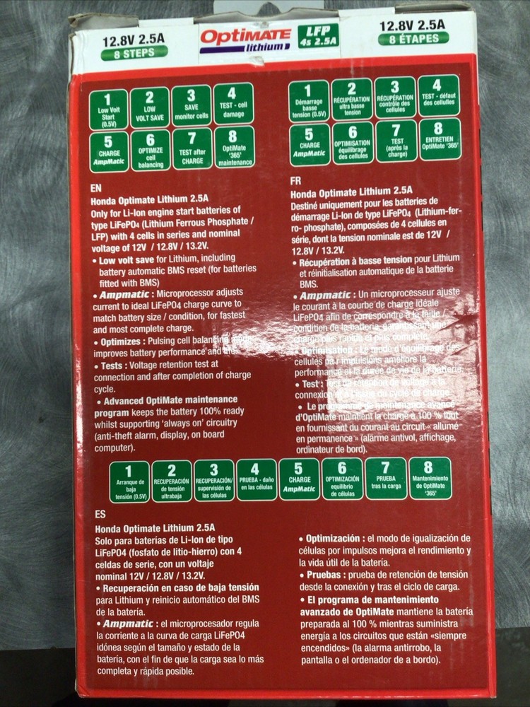 optimate lithium battery charger - TM311