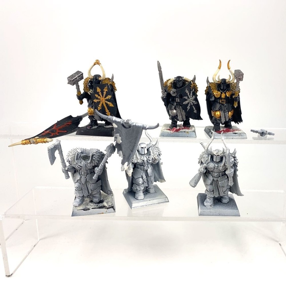 x6 Chaos Warriors Incomplete Plastic Warhammer FB | P-00IX1