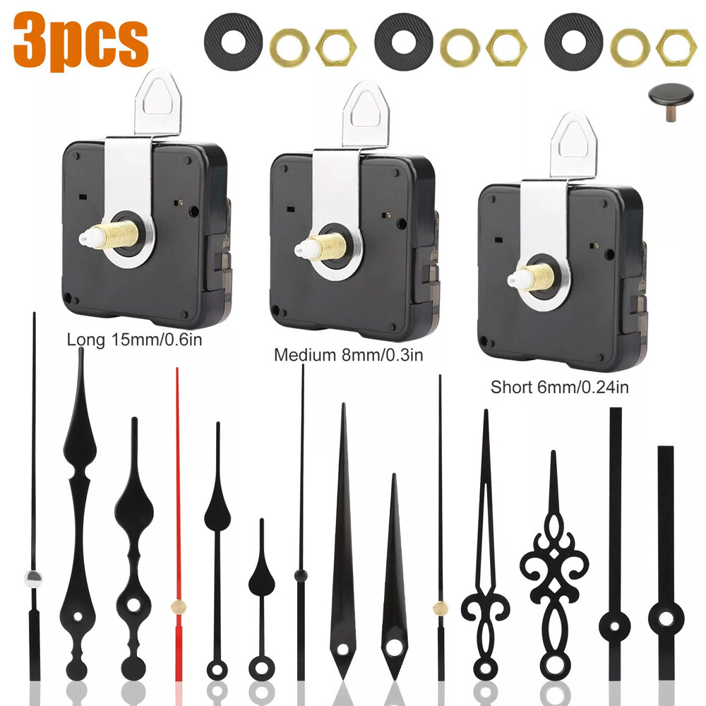 Quartz Wall Clock Movement Mechanism DIY Replacement Hands Repair Tool Kit