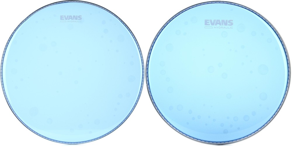 Evans Hydraulic Blue Drumhead - 16 inch + Evans TT12HB Value Bundle