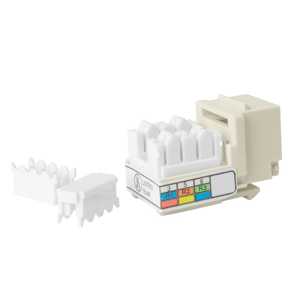 Skywalker Keystone RJ-11 Phone Jack Insert (Light Almond)