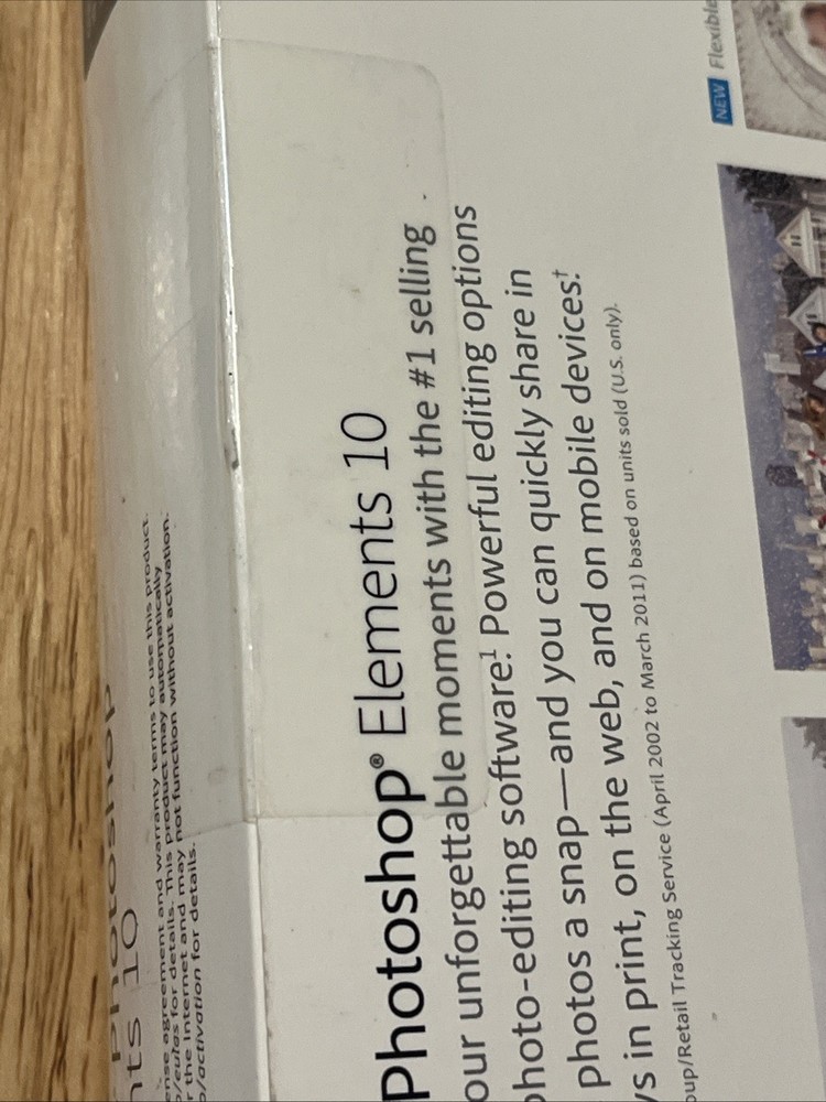 Adobe Photoshop Elements 10 ~ Factory Sealed New ~ PC / Mac OS