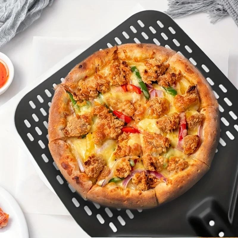 Perforated Aluminum Pizza Peel 30x36cm–rectangular Professional Paddle