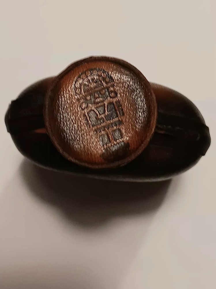 Peru TUMI PERU Pisco Puro Leather-wrapped Liquor Bottle Empty