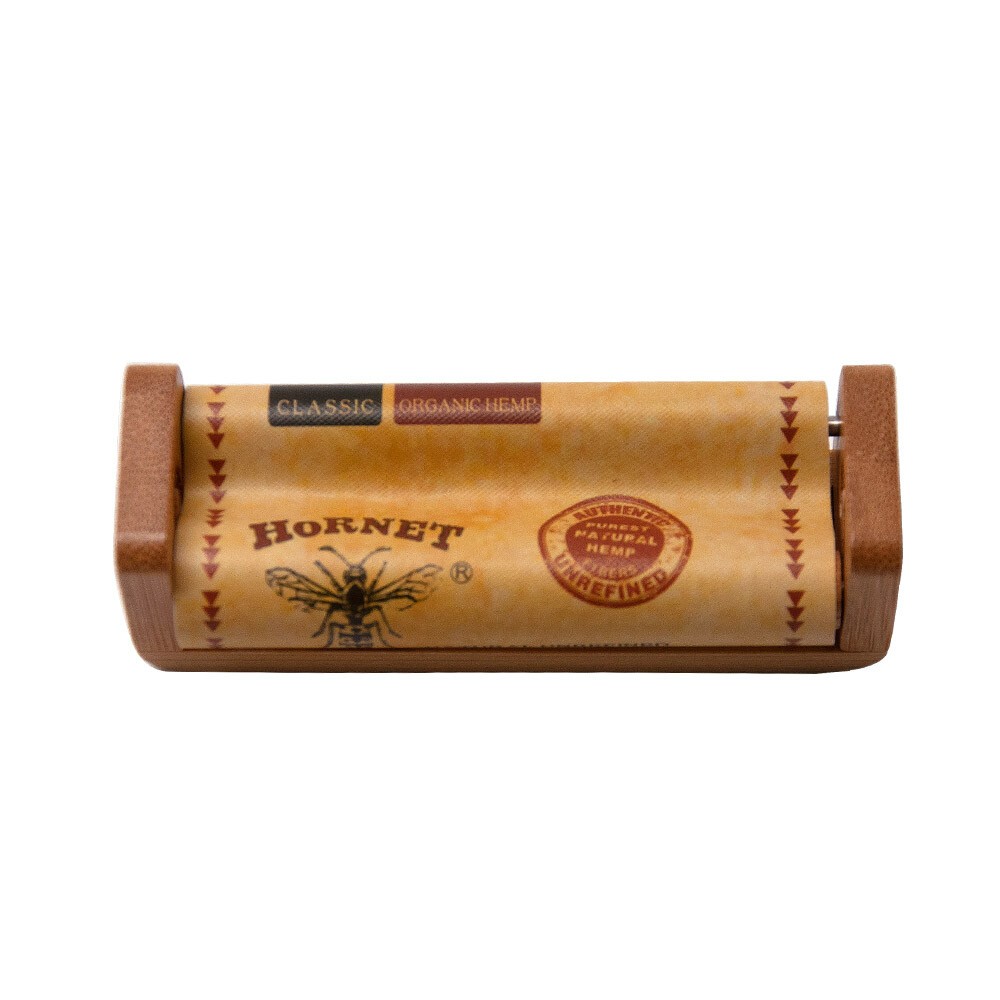 HORNET 1 1/4 Natural Bamboo Cones Roller Cigarette Rolling Machine Maker One Box