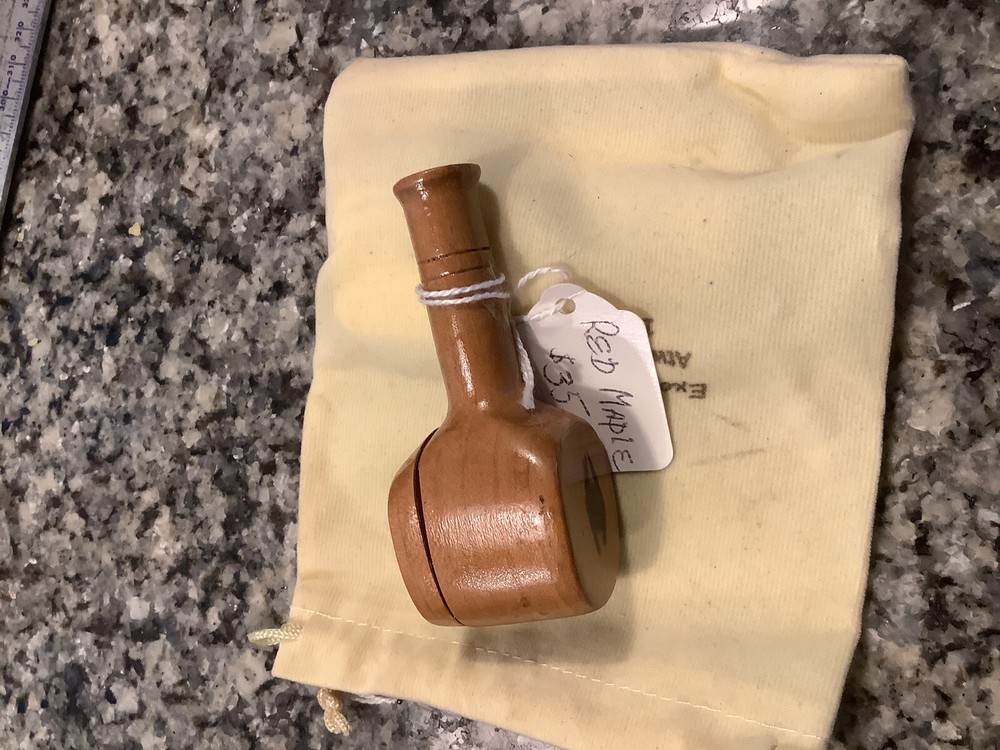Pocket Pipe - Handmade, Lidded - - Red Maple Wood