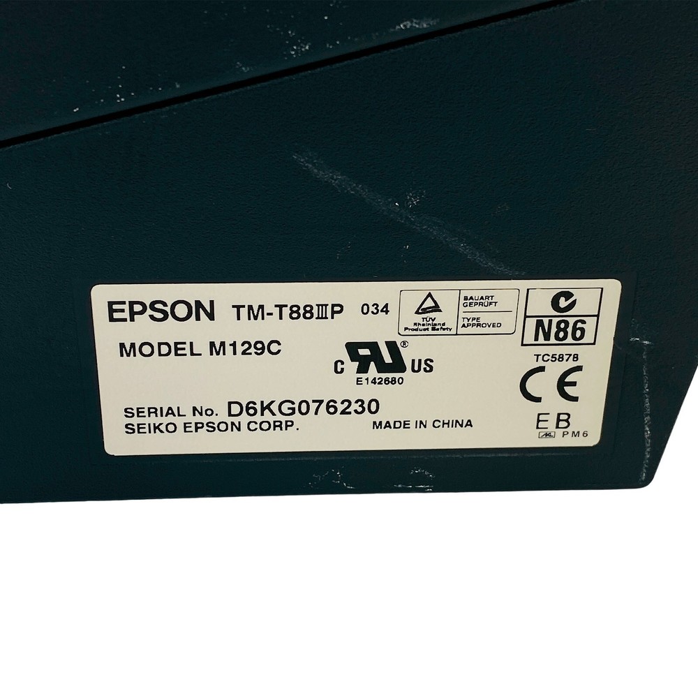 Epson TM-T88IIIP POS Direct Thermal Receipt Ticket Printer Parallel TESTED