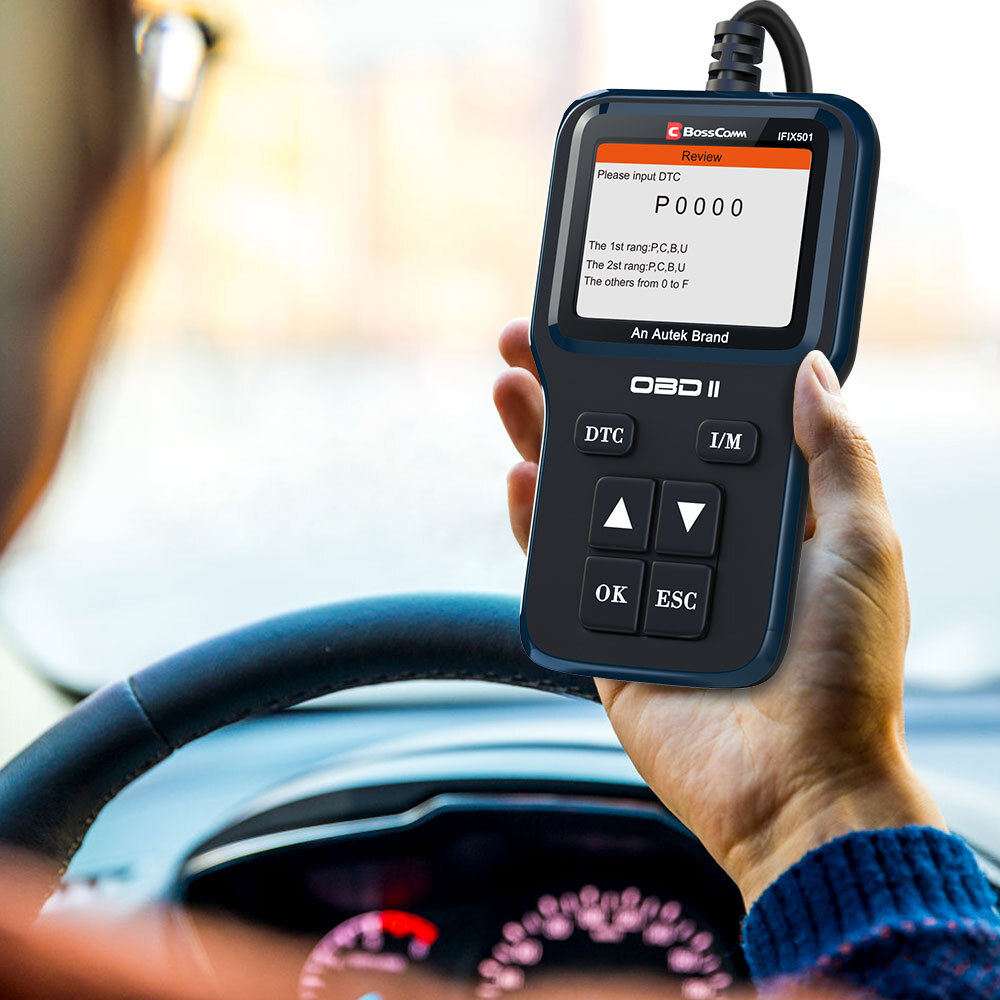 Bosscomm IFIX501 EOBD OBD2 Scanner Code Reader Check Engine Fault Diagnostic