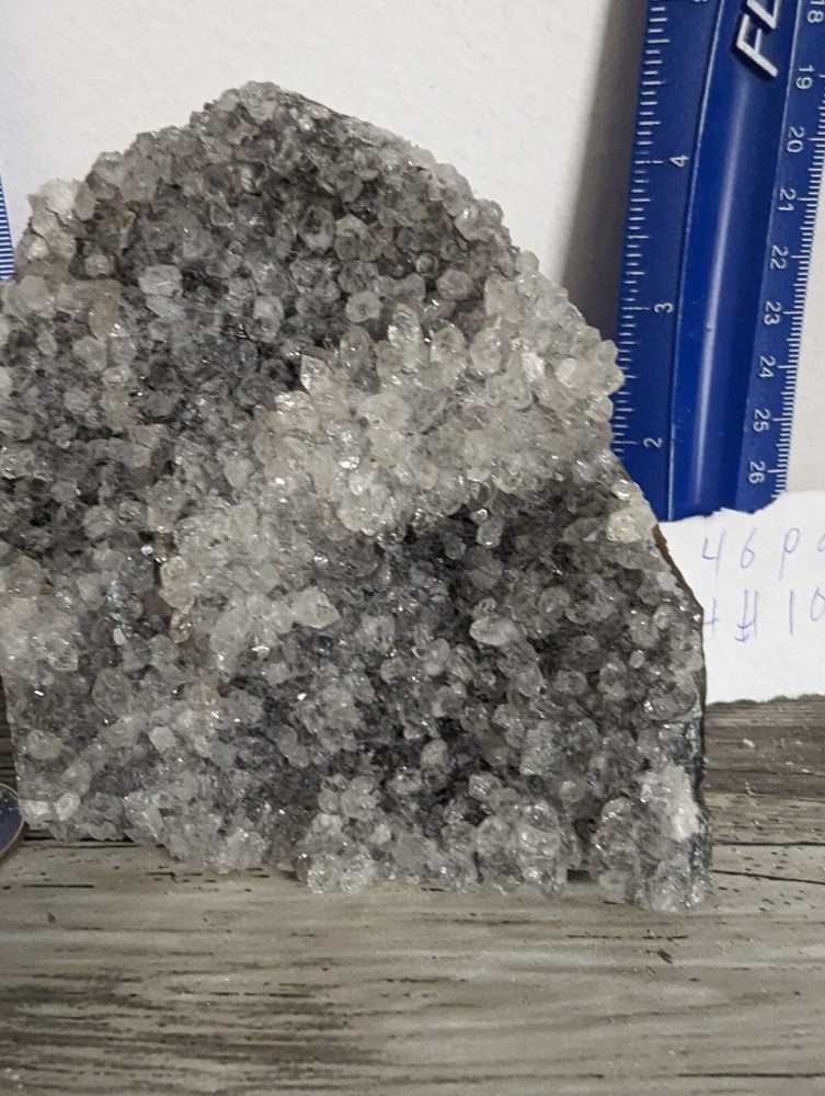 Amethyst standing cut base crystal geode. 2.46 Pounds Lbs Lb