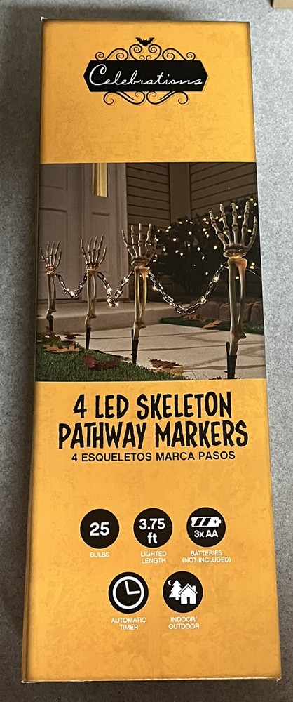CELEBRATIONS 9044119 Prelit Pathway Lights Halloween Lighting