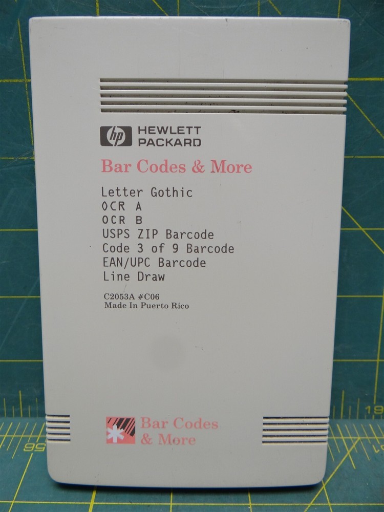 HP Hewlett Packard Bar Codes & More C2053A #C06 Cartridge