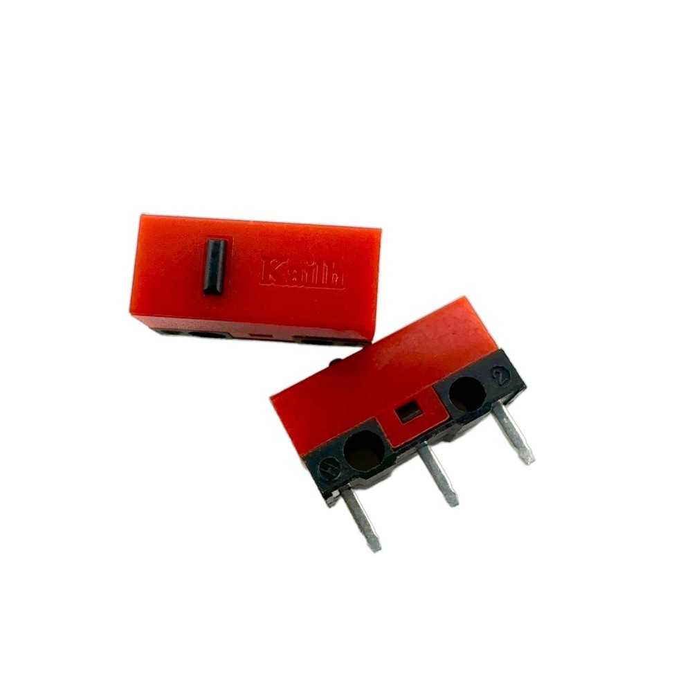 4 Pcs - Kailh Red Shell Black Dot Mouse Micro Switch Replacement - US Stock