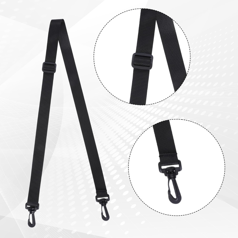 2Pack Adjustable Bag Strap Replacement 25mm Shoulder Strap with Swivel Clips