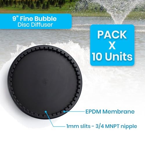 ECD270-E | 9 Inch EPDM Fine Bubble Disc Diffuser | SSI Original (10 Pack)
