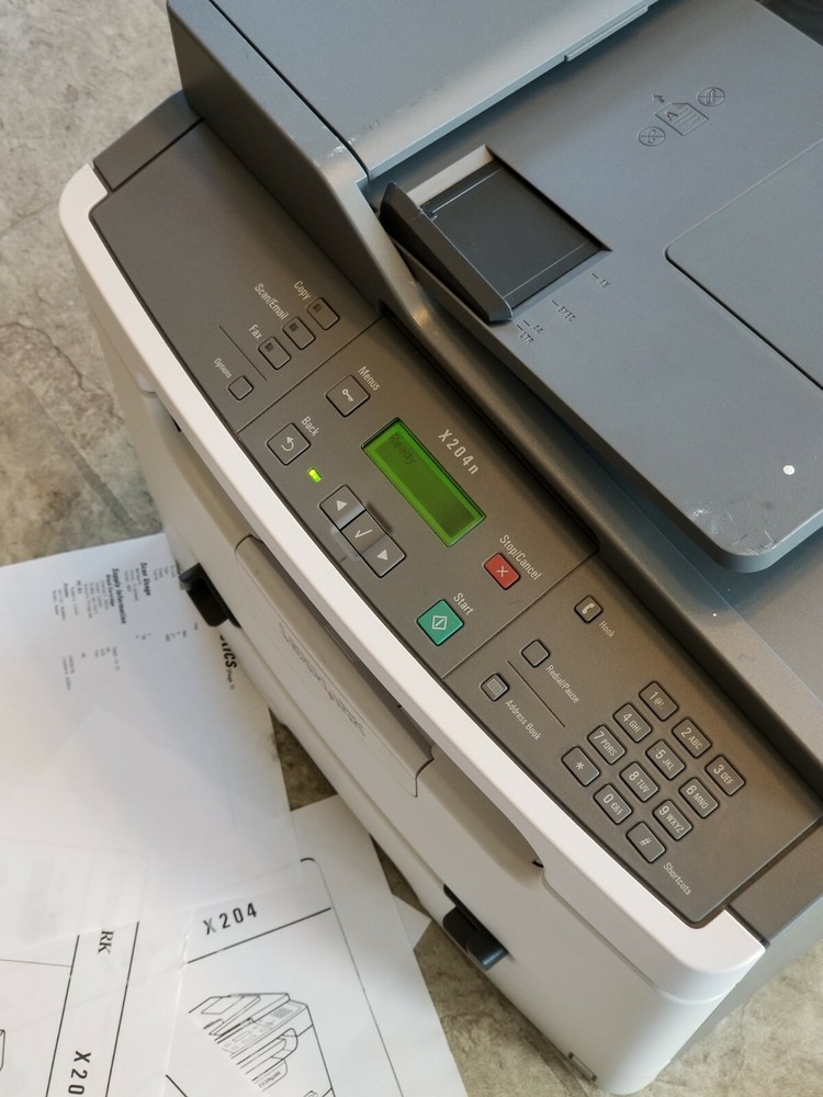 Lexmark X204N All-In-One Laser Printer