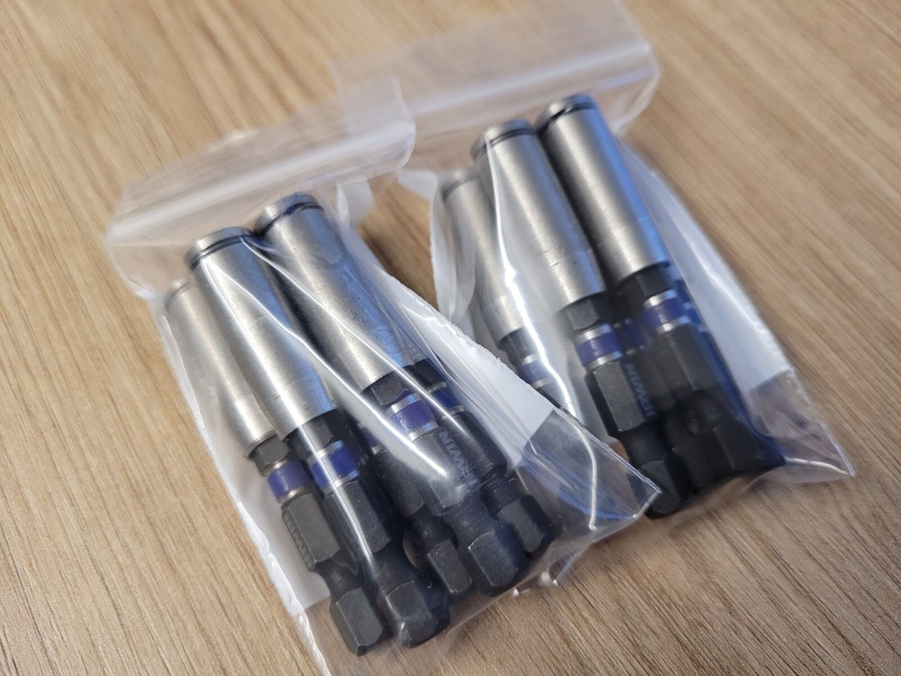 IRWIN Tools 1837577 Performance 2-1/4" Impact Magnetic C-Ring Bit Holder 10-pack