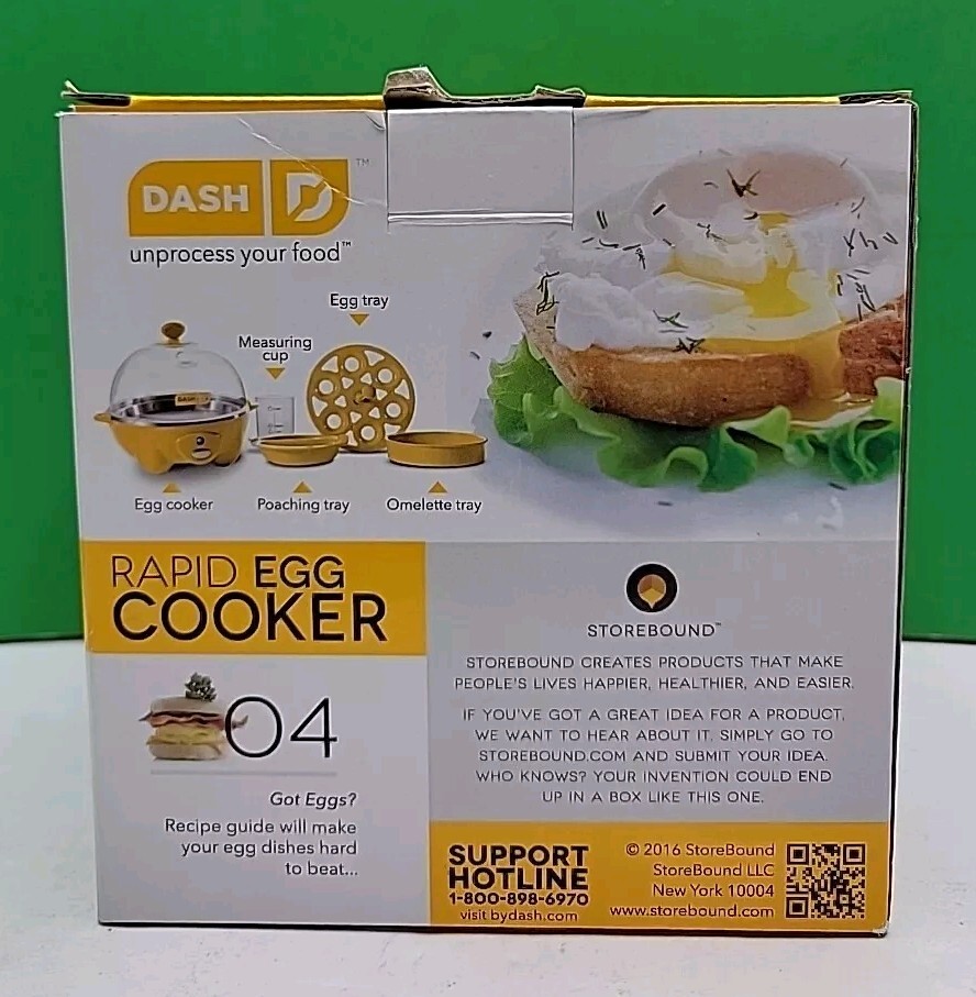 DASH Rapid Egg Cooker: 6 Egg Capacity Hard Boiled, Poached, Omelets